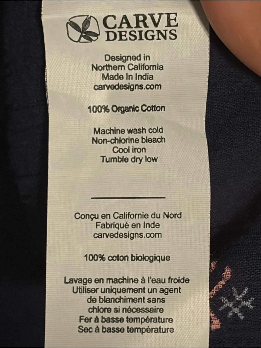 Carve Designs Navy Sleeveless Embroidered V-Neck Blouse